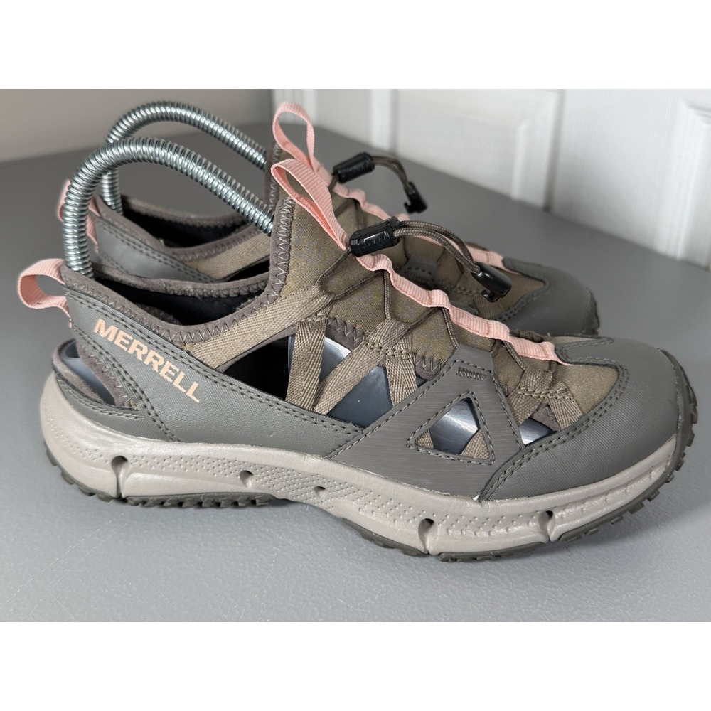 MERRELL HYDRO TREKKER SPORT SANDALS WOMEN'S 6 Pink Gray EUC Outdoor Hiking